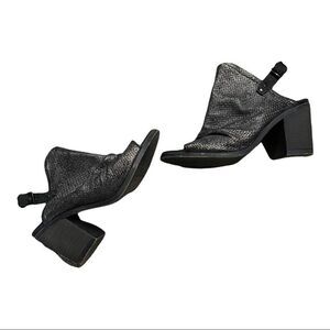 Unity In Diversity Fretia Heel Size 39 Rainbow Metallic Mules